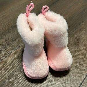 Pink Fur Slippers/Boots